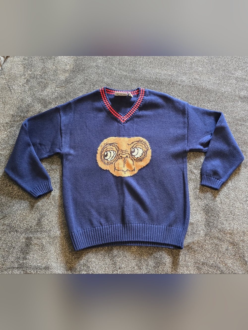 Mini Rodini E.T. Intarsia V-Neck Sweater - Picture 2 of 5